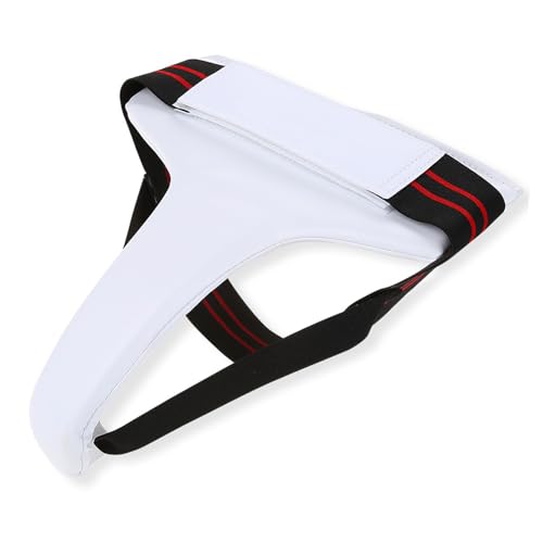 Dioche Boxing GroWomens Taekwondo Groin Guard - Ergonomic Design Boxing Karate Protector for Optimal Coverage - Durable PU Leather - Size L - size: Small
