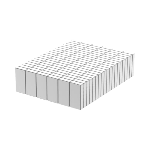 Small N52 Bar Magnet - 10mm L x 5mm W x 2mm H - 120 Pack, Mini Powerful Rare Earth Rectangular Magnets, Block NdFeB Magnet 10x5x2mm, Strong Neodymium Rare Earth Block Magnets - size: 10x5x2mm w/o adhesive