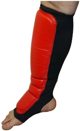 MMA Shinguard with Instep in Leather M Martial Arts, Sparring Shin Guards, Fighting Equipment, Grappling Shin Guards, Kickboxing Shin Guards, Muay Thai Training Shin Guards