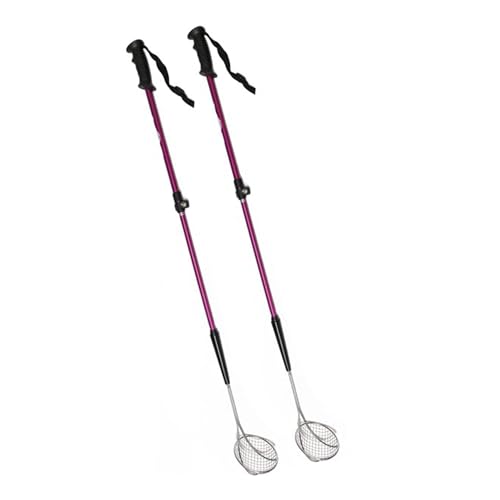 VOS Sand Sifter 2-Pack | Adjustable Handle 21"–33" | Stainless Steel Beach Scoop for Seashells, Shark Teeth & Sea Glass | Lightweight Aluminium, Rust-Resistant – Pink - color: Pink