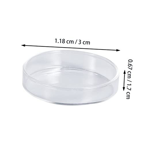 BESPORTBLE Shrimp Food Round Dishes Glass Feeder Bowl Fish Tank Feeder Multi-Purpose Ornamental Supplies