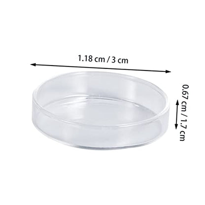 BESPORTBLE Shrimp Food Round Dishes Glass Feeder Bowl Fish Tank Feeder Multi-Purpose Ornamental Supplies