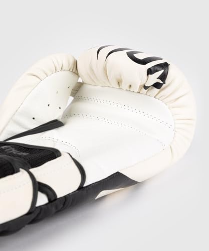 Venum Reverso Boxing Gloves - color: Snow White/Black, size: 14oz