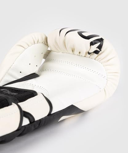 Venum Reverso Boxing Gloves - color: Snow White/Black, size: 14oz