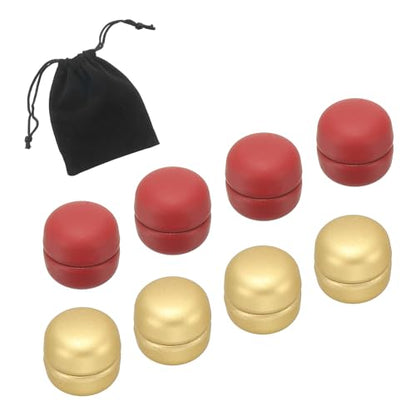 PATIKIL Hijab Magnetic Pinless Pins with Storage Bag - color: Red/Champagne