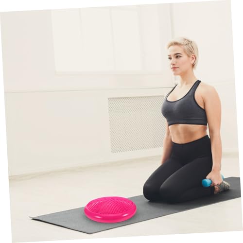 Abaodam Wobble Yoga Cushion Knee and Elbow Protector Inflatable Pvc Pad for Kneeling Exercise Balance Mat Boys and Girls Wobble Disk Multi-functional Easy to Clean