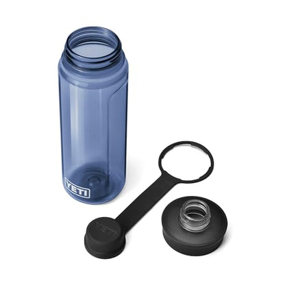YETI Yonder Water Bottle with Yonder Tether Cap, Lightweight, Leakproof and BPA-Free - color: Navy, size: 25 Ounces