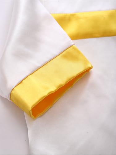 JEATHA Infant Traditional Crew Neck Button Down Middle Eastern Thobe Kaftan Outfit for Ramadan Eid Prayer Occasions - color: White, size: 6-9 Months