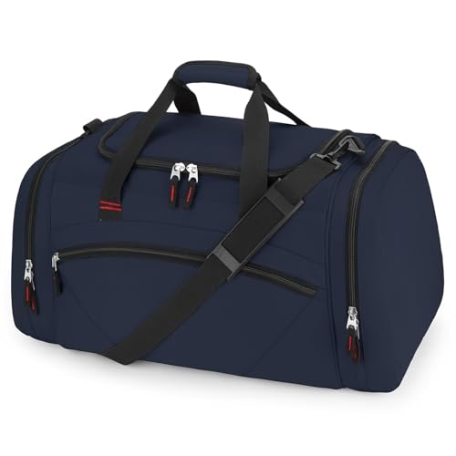 Uarition Mens Gym Bag, 55L Large Sports Duffle Bags, Workout Bags Lightweight, Navy Blue - color: Navy Blue