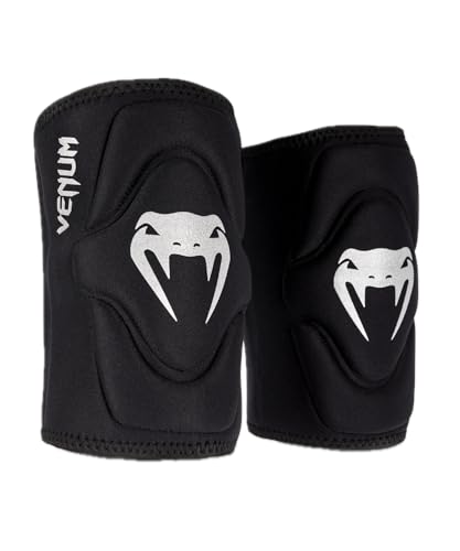 Venum Gel Kontact Knee Pads - Black/Silver - X-Large