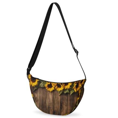 Crossbody Bag for Women Men, Lightweight Small Sling Hobos Dumpling Bag Crescent Purse, Crescent Moon Bag - color: Color M