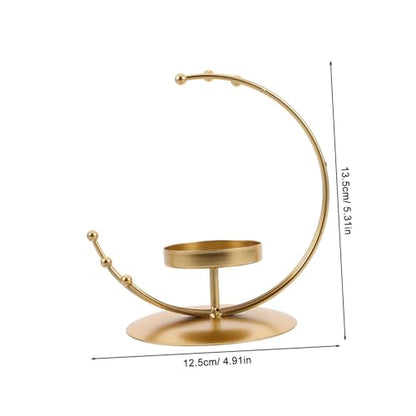 ULTECHNOVO Moon Candle Holders for Romantic Centerpieces Elegant Tealight Decor for Weddings and Eid Celebrations Meticulously Crafted Moon-Shaped Design for Table Decoration