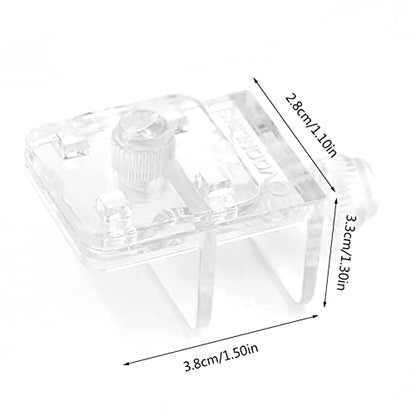 2 Pieces Fish Tank Screen Net Holder Clamp Anti-Jump Net Mounting Clip Multifunctional Transparent Acrylic Clamps Fish Tank Glass Cover Clips