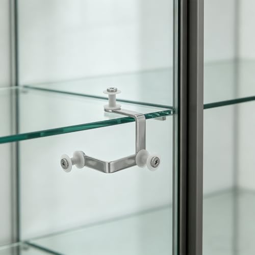 8pcs Carbon Steel Glass Partition Clip, 3 Hole Glass Shelf Clamp Bracket for 10mm, Heavy Duty Panel Fastener for Display Cabinet, Office Partition & Aquarium Use - size: 7.50X5.50X5.50CM