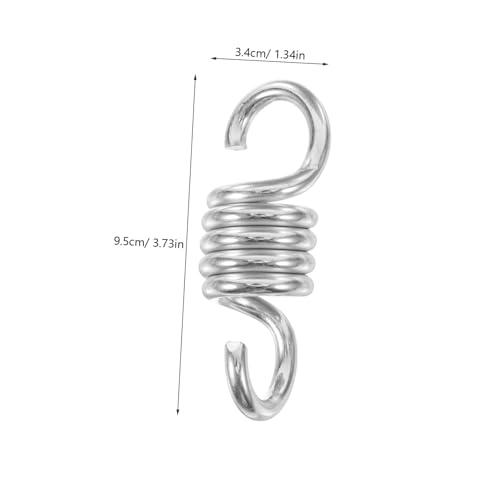 POPETPOP 2pcs Hammock Chair Hanging Spring Kit Galvanized Accessories for Porch Swings Chairs and Patio Swings Easy to Install Supports Heavy Loads Set