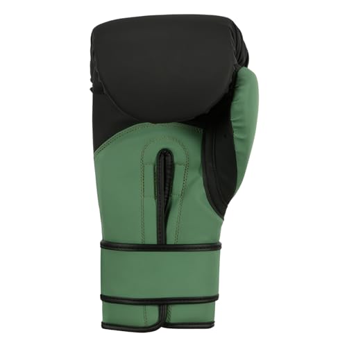 TITLE Boxing Conquest Training Boxing Gloves - color: Black/Green, size: 12 oz