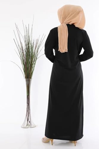 MILABELLA 100% Cotton Prayer Clothes Muslim Dresses for Women, Abaya Dress for Women, Side tie Prayer Dress Robe - size: Small-Medium