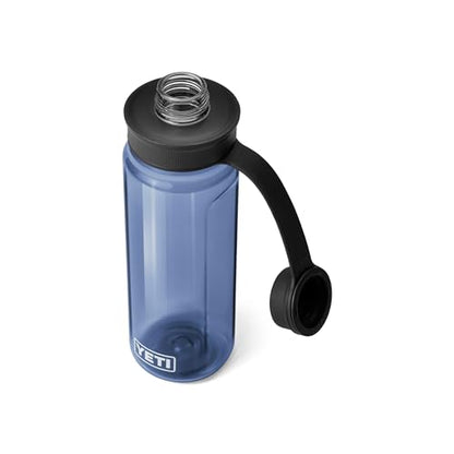 YETI Yonder Water Bottle with Yonder Tether Cap, Lightweight, Leakproof and BPA-Free - color: Navy, size: 25 Ounces