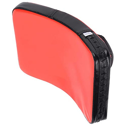 Taekwondo Kick Boxing Pad, Muay Thai Pad for Training Curved Kickboxing Kicking Strike Shield Foot Target Martial Arts Training Pads Foot Practice Small Size - color: red