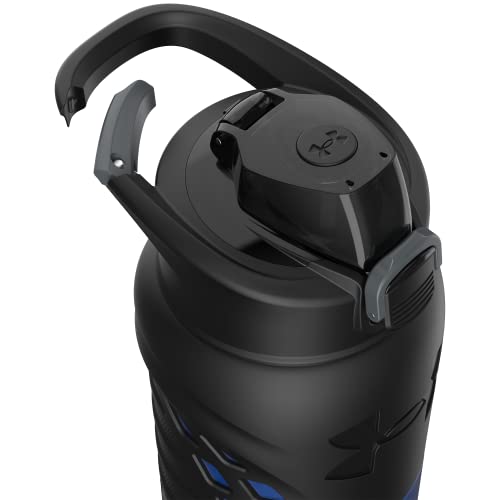 Under Armour 24Oz Stainless Steel Water Bottle, Insulated, Carabiner Easy Carry Hook, Leak Proof, Kids & Adults, All Sports, Gym - color: Team Royal