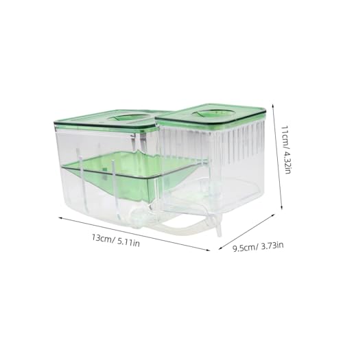BESPORTBLE Transparent Acrylic Fish Breeding Box Aquarium Isolation Tank for Protecting and Fish Prevents from Adults Suitable for Shrimp and Small Specimens Self Guided with Separate