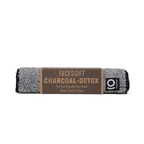 Facesoft Yoga Towel - Infused with Activated Charcoal to Detoxify and Sweat - Made with Eco-Friendly Aqua-Cotton Yarn - Biodegradable and Sustainable - All Ages - color: Eco Sweat Charcoal Workout Towel