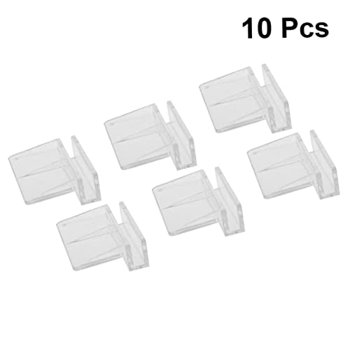 balacoo 10pcs Plastic Aquarium Supports Fish Tank Cover Bracket Home Aquarium Decor