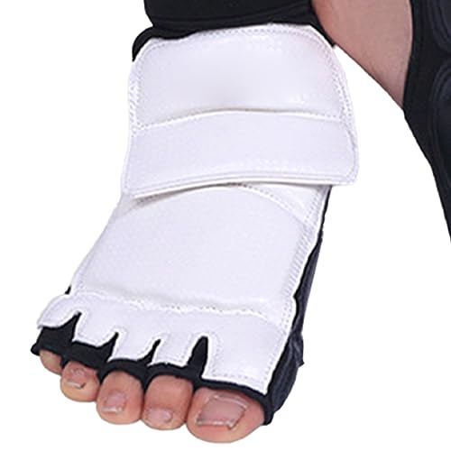Taekwondo Foot Protector Double Fixation Elastic Cloth Surrounding Design for Kids - size: Large