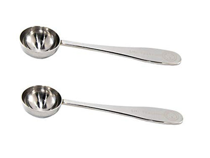 5 ml Teaspoon Measuring Scoop Spoons, Polished Stainless Steel, Set of 2 - color: Polished Stainless Steel, size: 5 ML Teaspoon Measuring Scoop Spoon