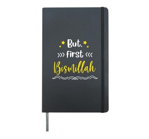 Muslim Quran Muslim Prayer Prayer Islam Bismillah Hardcover Journal, Black