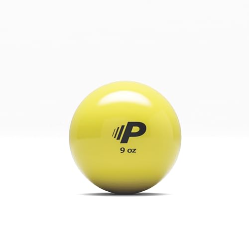 Simple Plyometric Weighted Ball | Baseball & Softball Training Ball | Arm Strength & Pitching | Durable PVC Shell with Sand Fill - size: 9oz