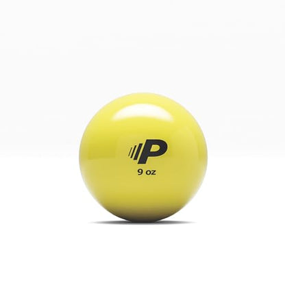Simple Plyometric Weighted Ball | Baseball & Softball Training Ball | Arm Strength & Pitching | Durable PVC Shell with Sand Fill - size: 9oz