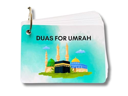 Umrah Dua Cards, Step by Step Guide Umrah Duas, Umrah Gift, Umrah Prayers and Supplications, Umrah Flash Cards