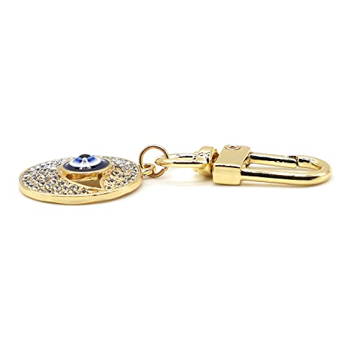 Evil Eye Keychains Car Key Ring Bag Purse Charm for Women Men - Good Luck Amulet Protection - color: I