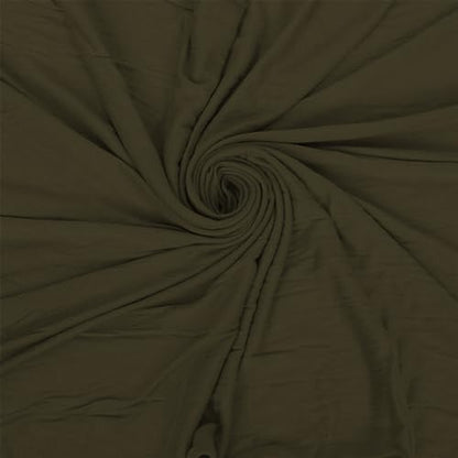 Hijab Scarf for Women Soft Cotton Muslim Jersey Hijab Head Wrap Scarves Fashion Long Scarf Shawls - color: Army Green