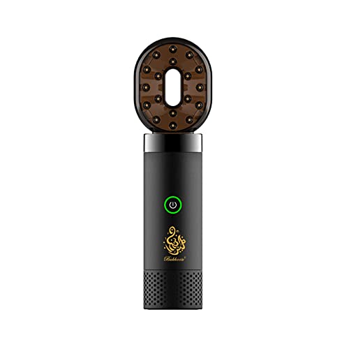 Electronic Incense Burner Electric Aroma Diffuser Fragrance Arab Bakhoor Arabian Incense Holder Censer for Outdoor, Household, Desktop, Office, Black - color: Black