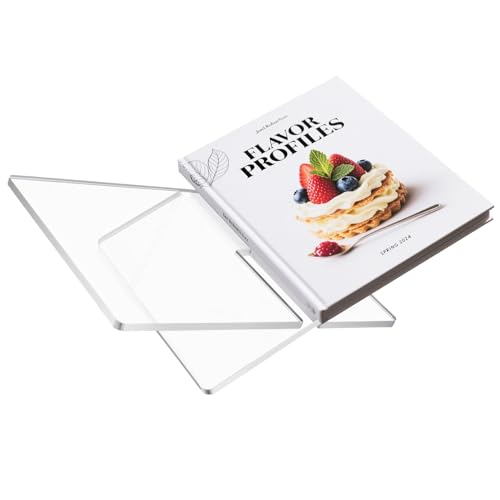 Acrylic Book Stand Holder Open Cookbook Acrylic Book Display Stand,Coffee Table Book Stand Magazines Clear Holder,Reading Stand for Open Book Magazines,Home and Table Decor(14.9''*9.4'')