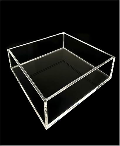 Thickness 3mm Storage Tray, Creative Photography Tray Acrylic Display Cabinet, Transparent Shallow Water Tank Cosmetics Advertising Shooting Props - size: 30x20x5cm