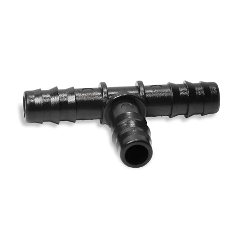 1/2 Inch PVC Barbed Tee Fitting - Insert for Tubing Hose Water Line - SCH 40 Tee for 1/2 PVC - size: Gray 1/2 PVC Tee