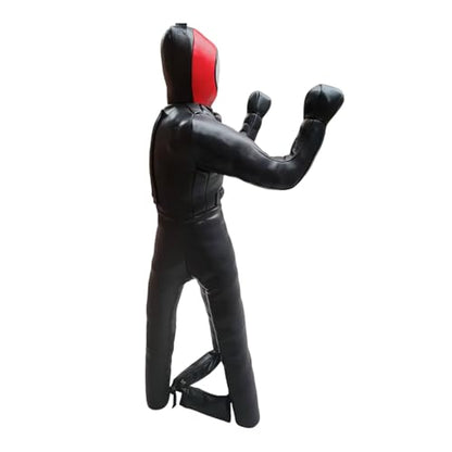 Qianly Grappling Dummy Punching Dummy Unfilled Multipurpose Adults Practical Training Equipment Punching Bag for Karate, 170cm