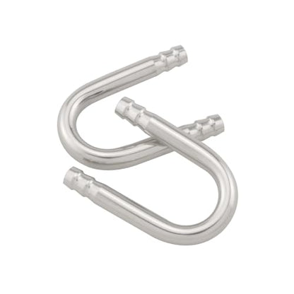 JianLing 4PCS Aquarium U Shape Stainless Steel Connector Carbon Dioxide System U Bend Fitting 42mm Fish Aquarium Aquascape Oxygen Pump Elbow