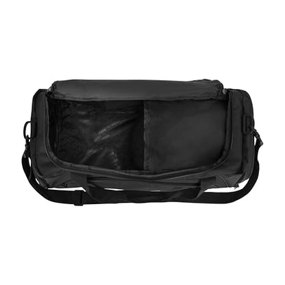 PUMA Accelerator Duffel Bag with Removable Strap & Shoe Pocket - color: Black/Silver