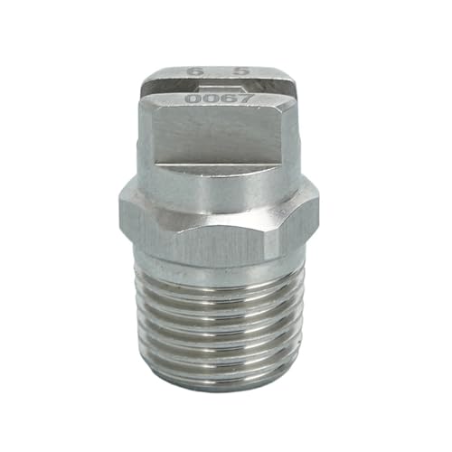 Stainless Steel Flat Fan Nozzle 1pc 1/4 1/8 Inch 50/65/80/95/110 Degree Stainless Steel Small Capacity Flow Rate Spray Flat Fan Nozzle, Spray Nozzle 650067(500033 1of4,SS303) - color: 500033 1of4, size: SS303