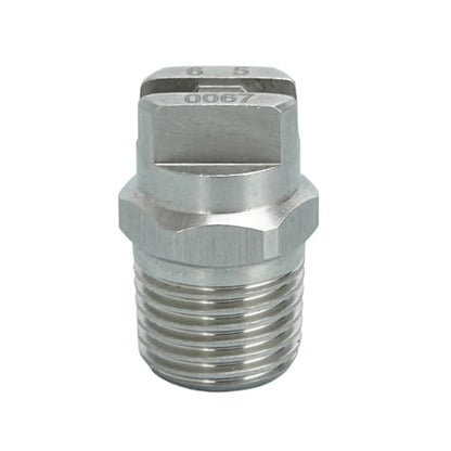 Stainless Steel Flat Fan Nozzle 1pc 1/4 1/8 Inch 50/65/80/95/110 Degree Stainless Steel Small Capacity Flow Rate Spray Flat Fan Nozzle, Spray Nozzle 650067(650033 1of8,SS303) - color: 650033 1of8, size: SS303