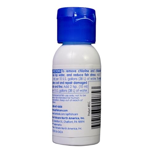 API STRESS COAT Aquarium Water Conditioner 1-Ounce Bottle - size: 1 fl oz, style: Aquarium Treatment without Pump