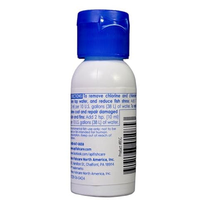 API STRESS COAT Aquarium Water Conditioner 1-Ounce Bottle - size: 1 fl oz, style: Aquarium Treatment without Pump