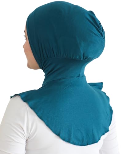 Prien Sport Hijab For Women, Muslim Head Scarf, Flexible Turban Girls, Chic Islamic Wear For Gym, Neck Collar Bonnet Viscose - color: Turquoise