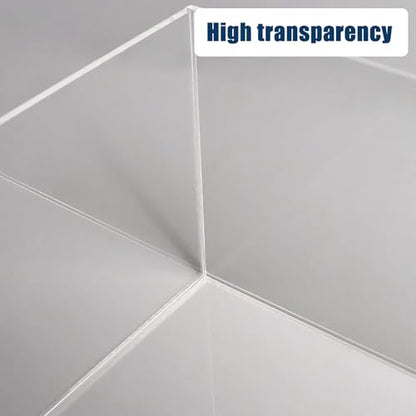 Transparent Acrylic Box Sink Tray, 5cm/2in High Shooting Props Display Box Desktop Storage Box Drawer Rack(20x15x5cm/7.9x5.9x2in) - size: 20x15x5cm/7.9x5.9x2in
