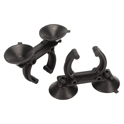 SUNGOOYUE Aquarium Suction Cup Clips Plastic Silicone Heater Holder 2Pcs 3.2cm Suction Cups for Fish Tank Airline Tubing Water Pipes and Underwater Light Fixing