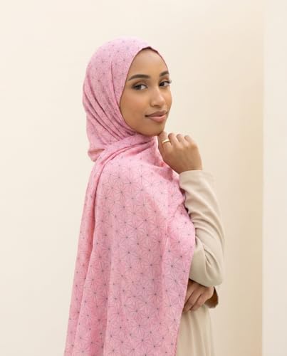 Stylish Premium Modal Viscose Hijabs for Women - color: Anime Pink